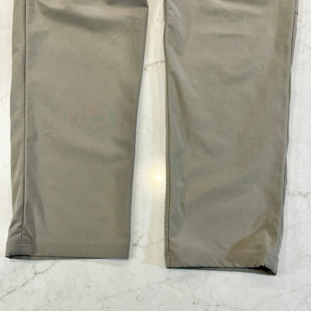 Lululemon ABC Slim Pant Mens 34x26 Grey‎ Sage Warpstreme Stretch Comfort Classic